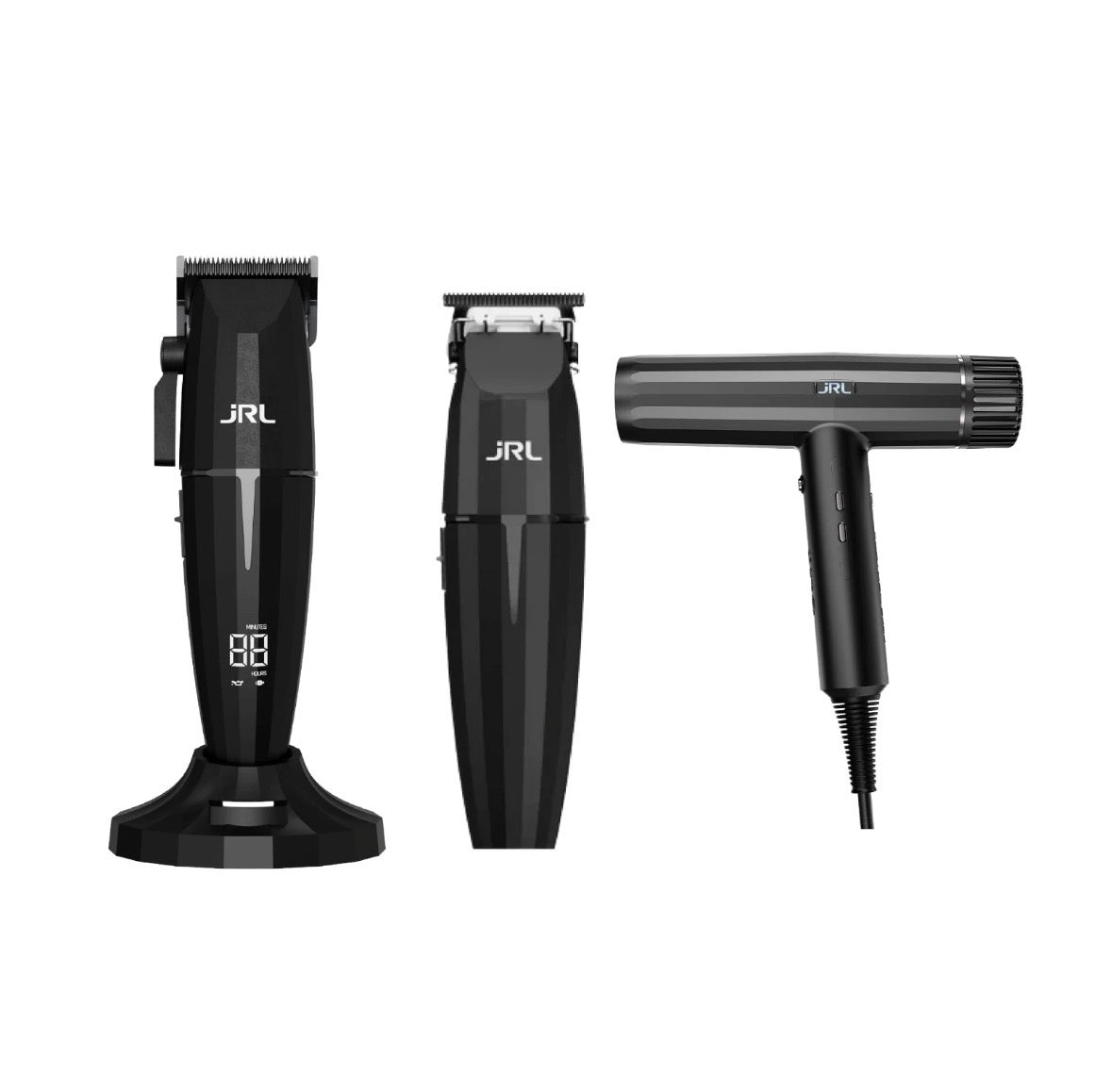 Jrl onyx clipper + trimmer+ black hair dryer