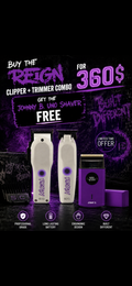 Stylecraft reign clipper + trimmer combo with free Johnny b shaver PROMO