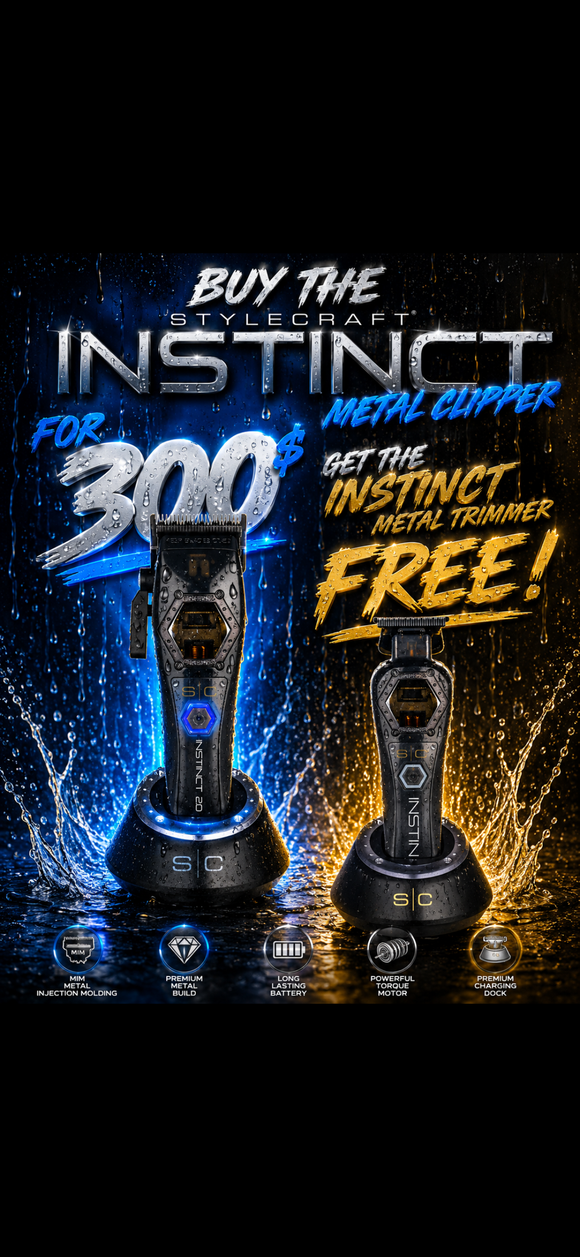Stylecraft instinct metal clipper + trimmer PROMO