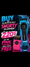 Gamma shorty + instinct metal shaver PROMO